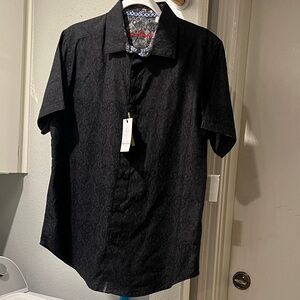 Robert Graham Black Short Sleeve Men's Shirt